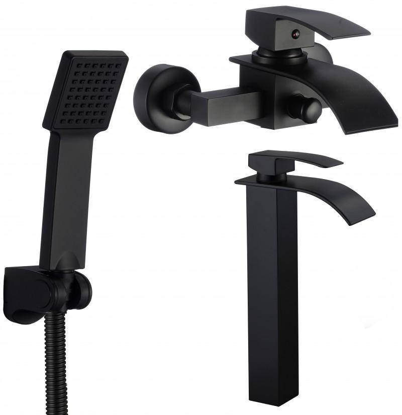 

Набор черных смесителей Yoka Talea B, Черный