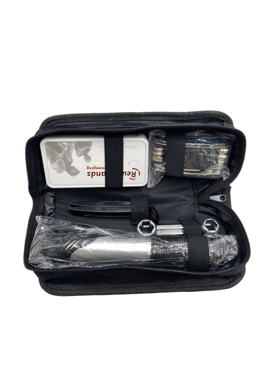 

Аптечка для велосипеда. Насос/латки/лопатки/шестигранник