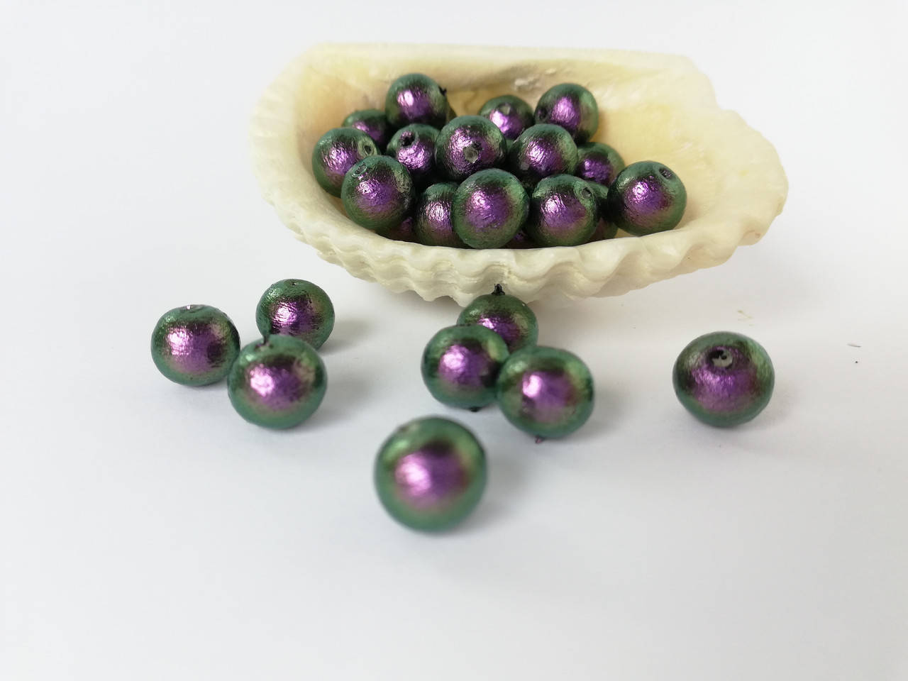 

Бавовняні перлини Miyuki. Японія 8 мм Rich Green Black