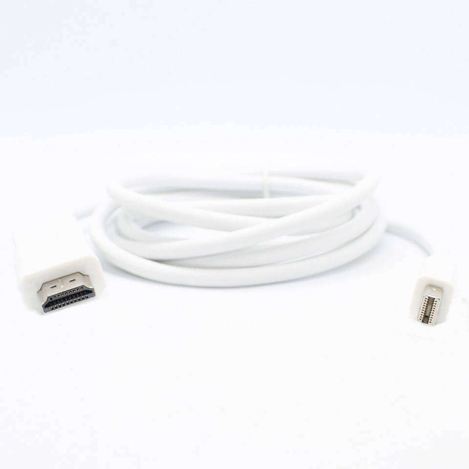 

Мультимедийный кабель Mini DisplayPort to HDMI 1.8 метра Шнур переходник для Macbook, Белый