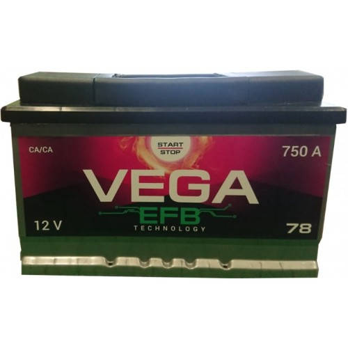 

Автомобильный аккумулятор Vega 6СТ-78 R+ EFB Start/Stop