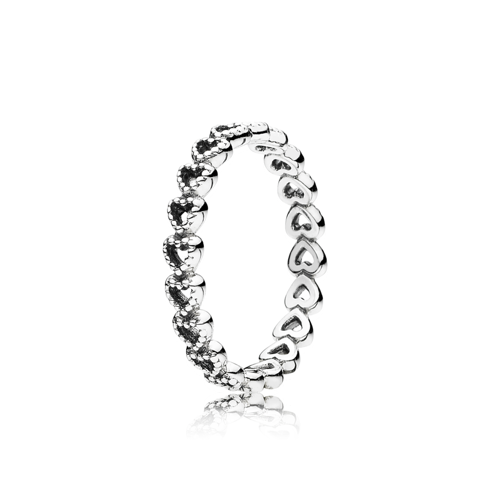 

Серебряное кольцо Pandora "Соединенные сердца" 190980