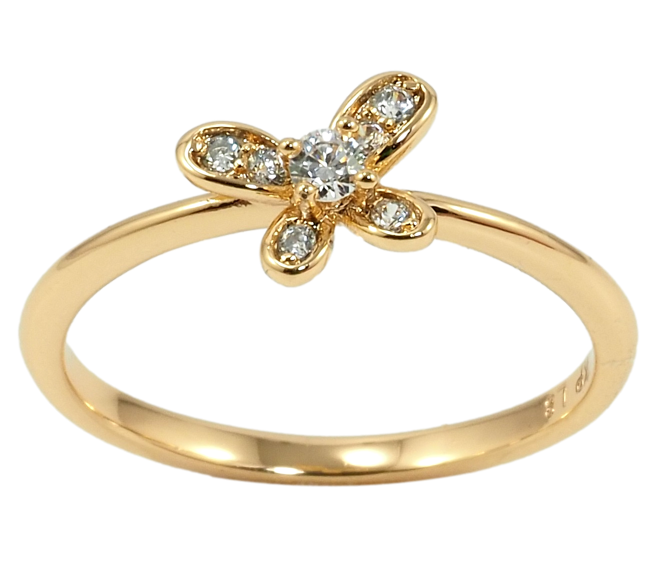 

Кольцо Xuping Позолота 18K "Бабочка" р.16,17,17.5,18,18.5