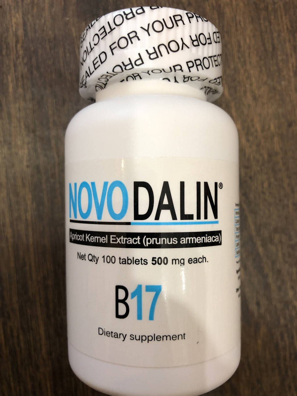 

Витамин Б17 Амигдалин NOVODALIN vitamin B-17 500 mg 100tabl
