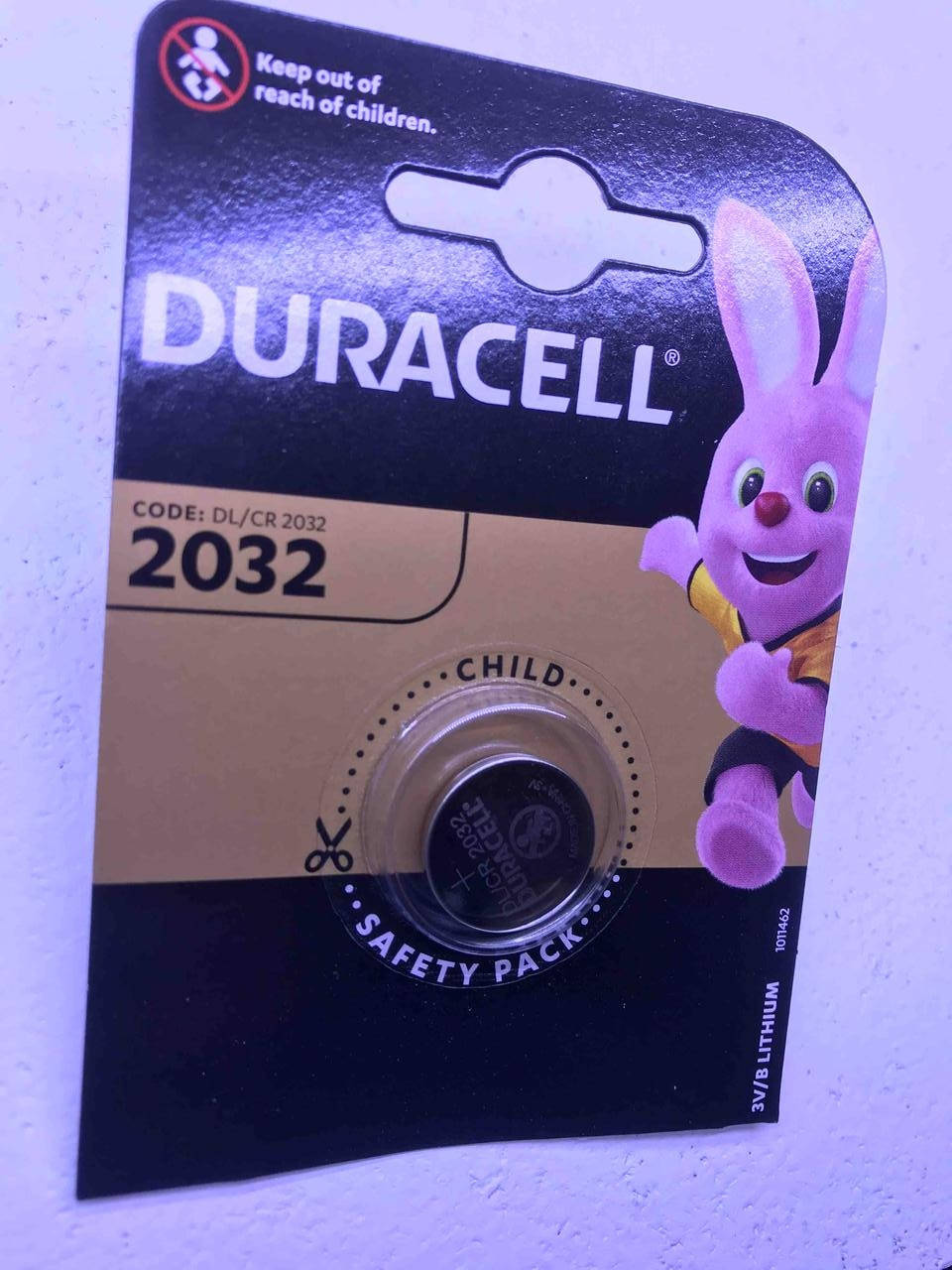 

Дисковая батарейка DURACELL Lithium Cell 3V DL2032