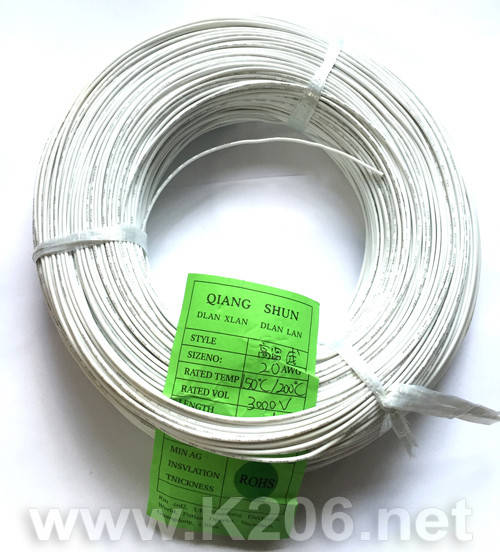 

SIL-0.2-WHITE (24AWG) Провод медный многожильный в силиконовой изоляции, 24 AWG (0,2mm2); 600V; белый
