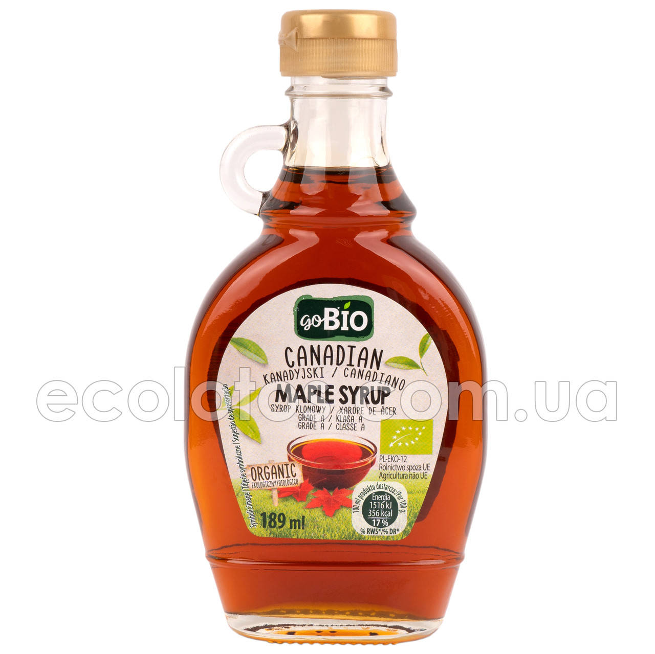 

Кленовый сироп "Go Bio" 250 г (189 мл), Канада