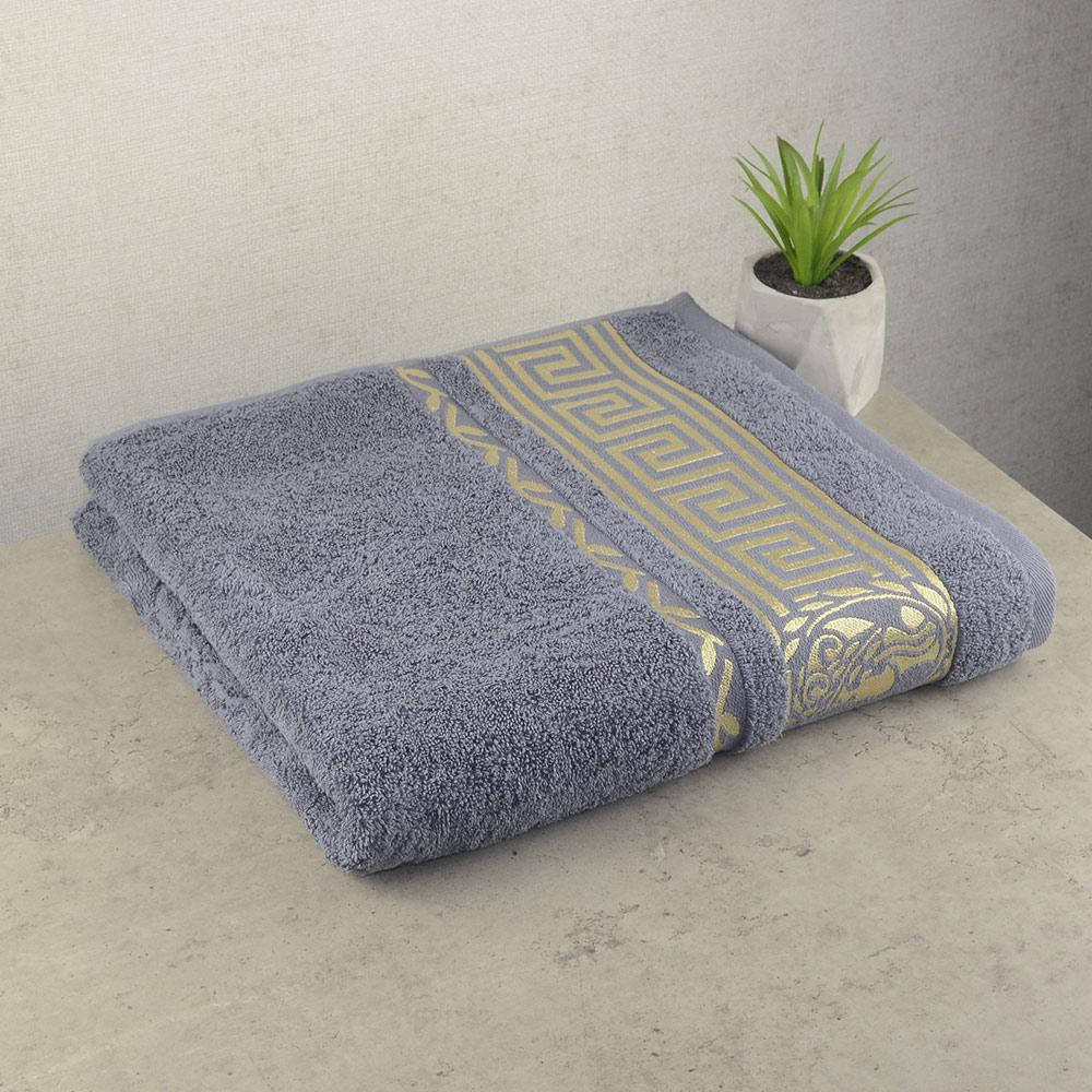 

Махровое полотенце для душа GM Textile 70х140см Caesar 450г/м2 (Серый)