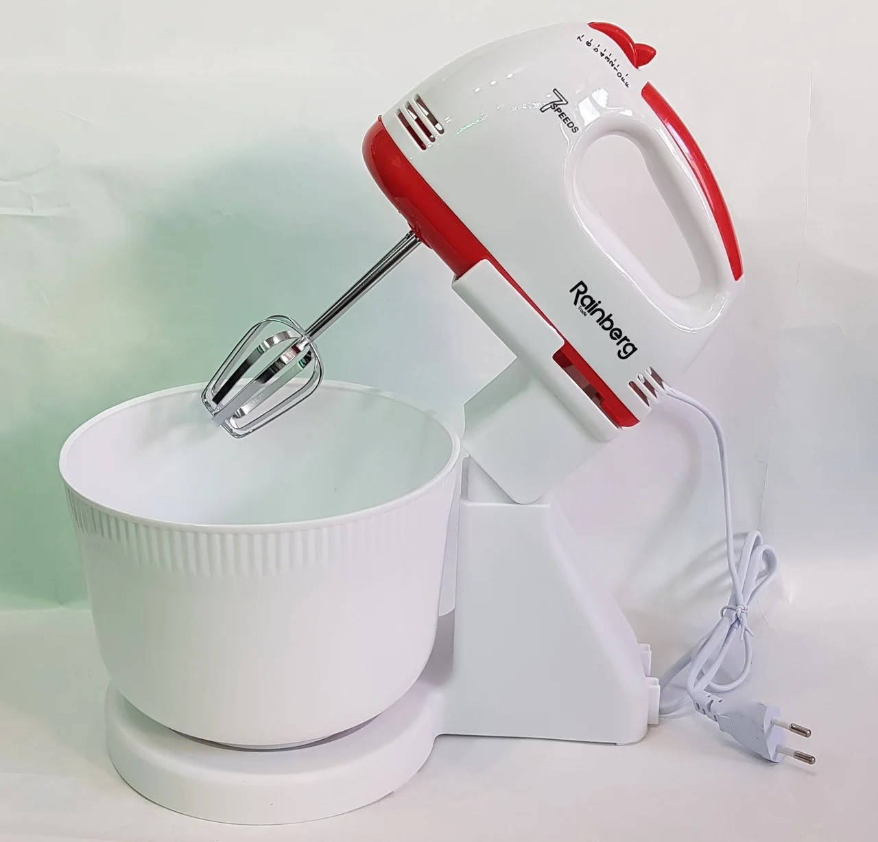 

Миксер кухонный с чашей Rainberg RB1005 белый