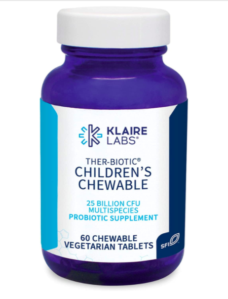 

Klaire Ther-biotic Children's chewable / Пробиотик для детей жевательный 60 табл