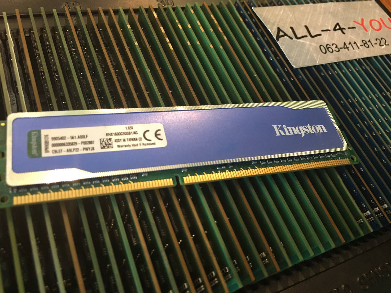 

Оперативна пам`ять Kingston HYPERX biu DDR3-1600 4GB PC3-12800 (khx1600c9d3k2/8gx)