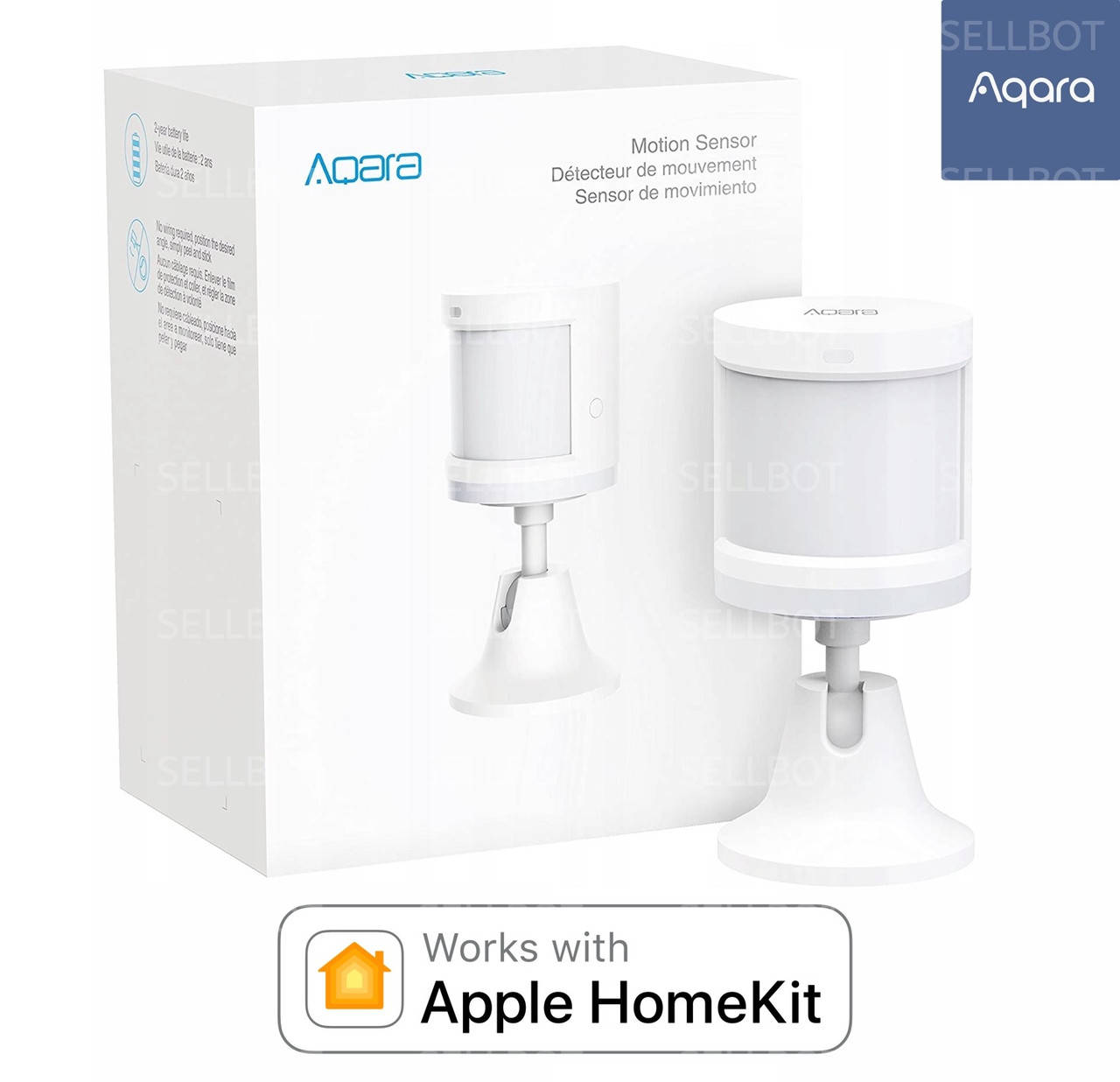 

Датчик руху Aqara Human Body Sensor (RTCGQ11LM) Датчик движения HomeKit