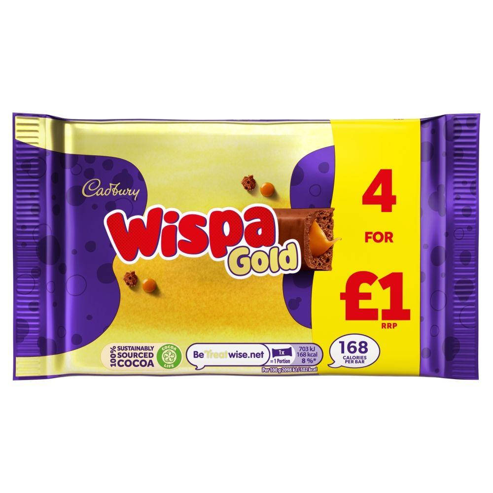 

Батончики Cadbury Wispa Gold 4 Bars 134g