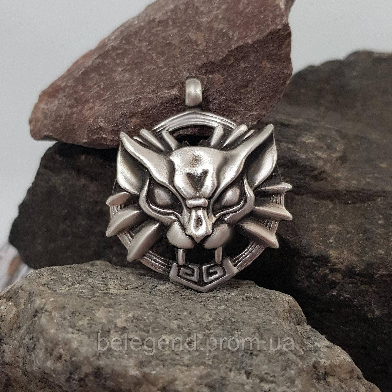 

Кулон Амулет школы Кота из Ведьмака бронза+посеребрение