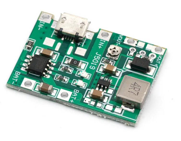

Стабилизатор регулируемый повышающий DC-DC - 4.5-8В - 4.3-27В 1А с micro USB