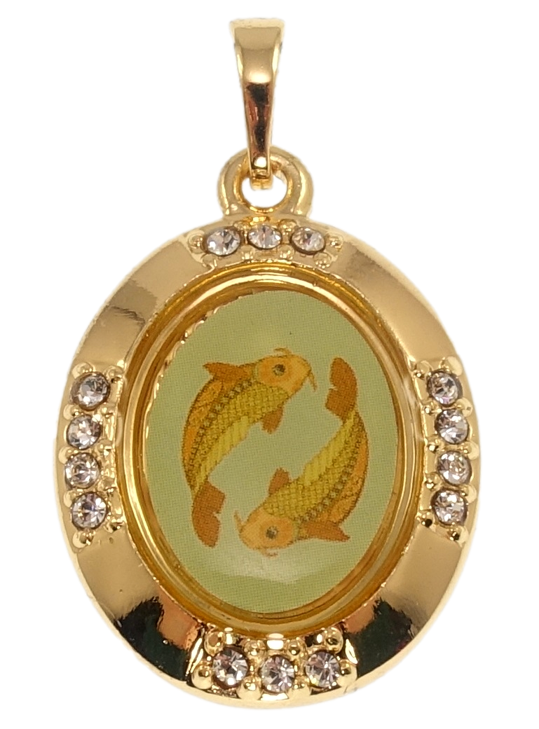 

Кулон Xuping Позолота 18K "Знак Зодиака Рыбы" для цепочки до 5мм