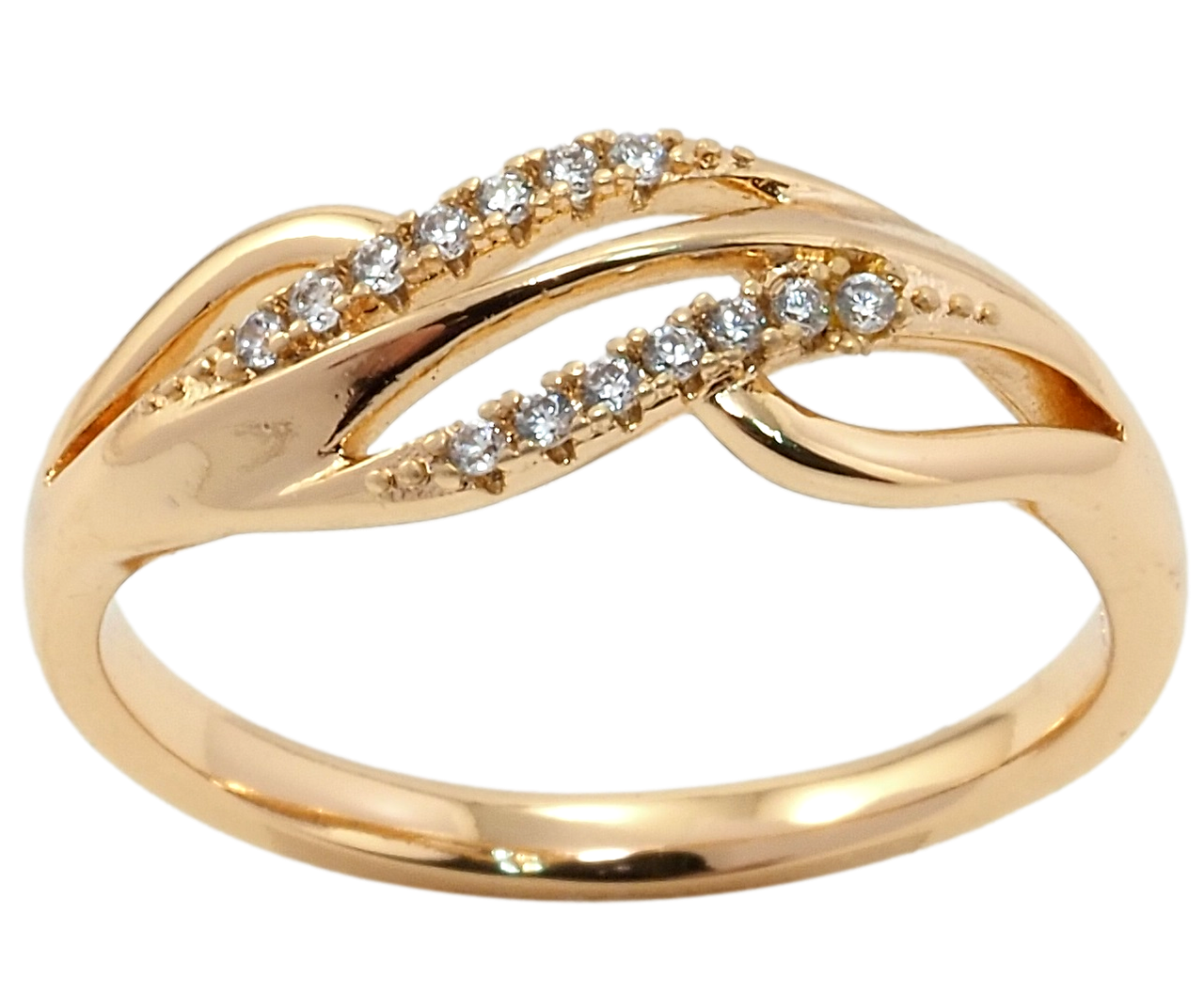 

Кольцо Xuping Позолота 18K "Декоративный орнамент с цирконием" р.20.5
