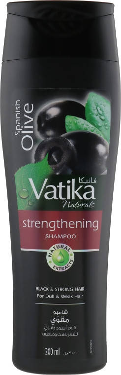 

Шампунь с маслом маслин для тусклых и слабых Dabur Vatika Black Olive Shampoo