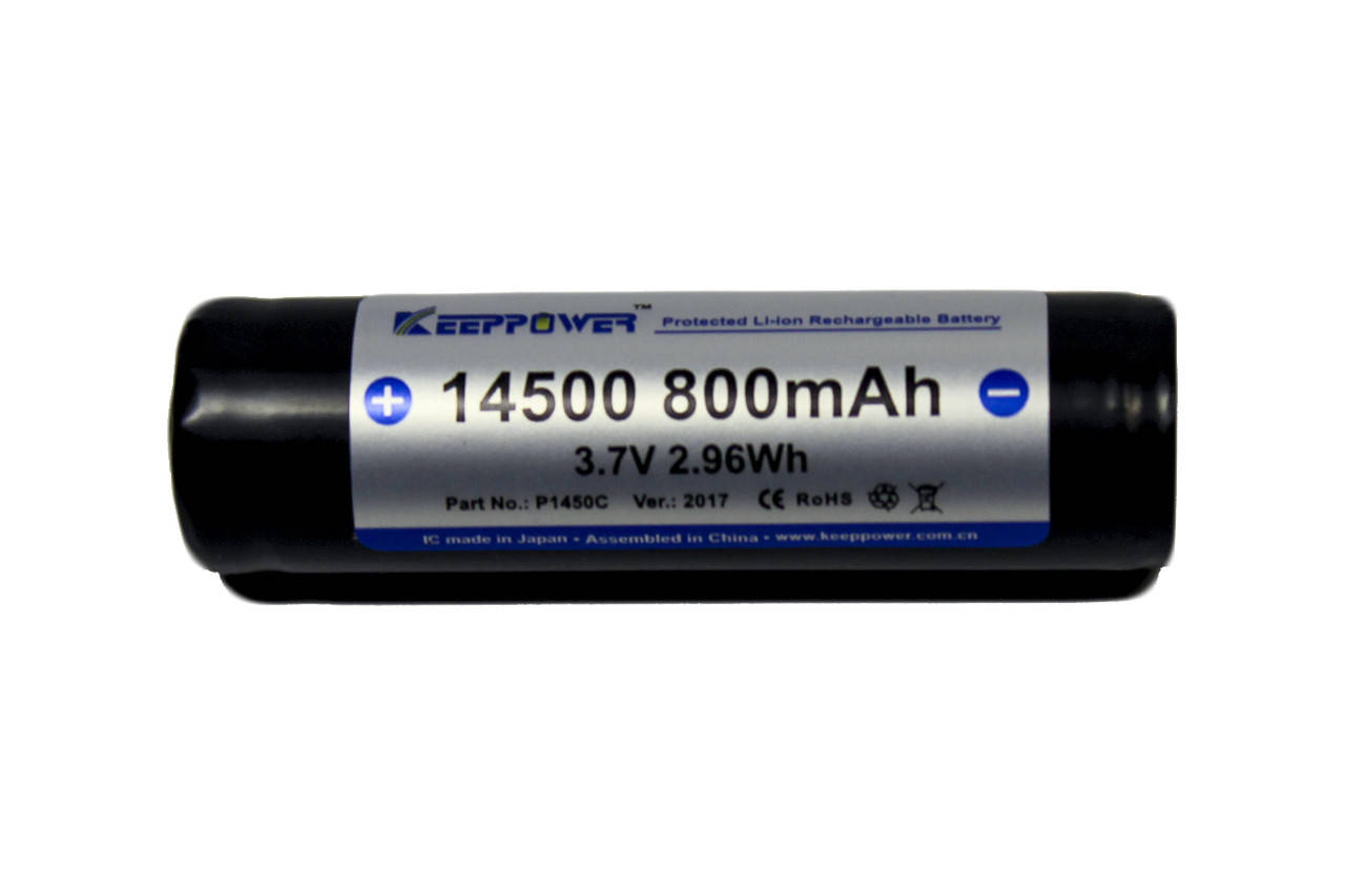 

Аккумулятор 14500 Keeppower 800mAh 3,7V с защитой