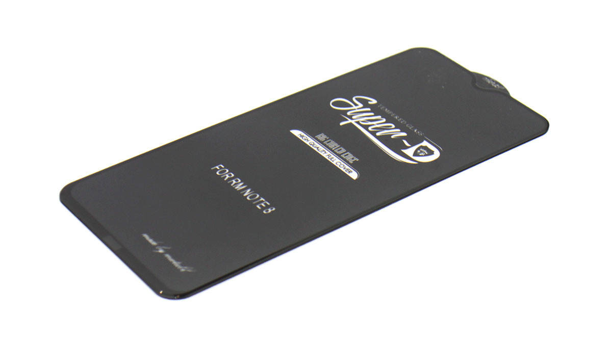 

Защитное стекло Super-D на Xiaomi Redmi Note 8 (0.3mm 9H), Черный