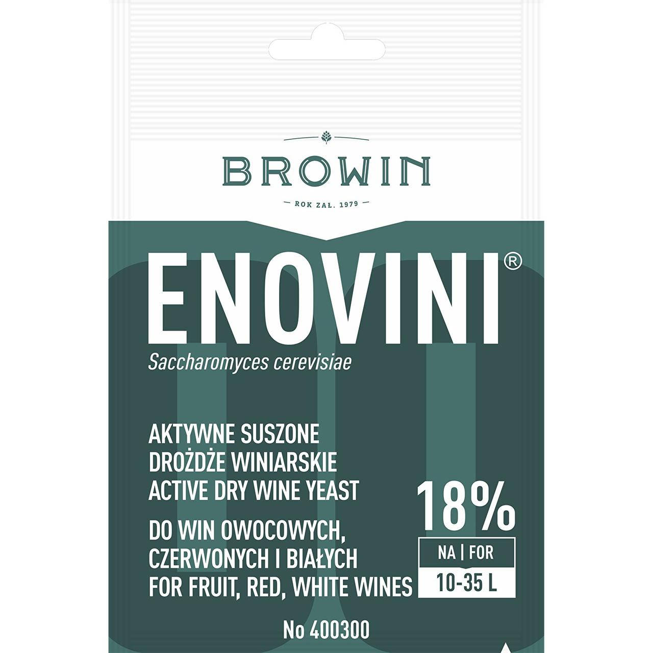 

Дрожжи винные сухие ENOVINI для крепких вин, BROWIN Польша