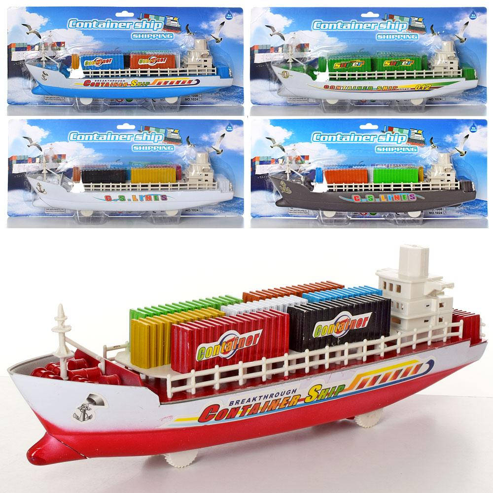 

Лодка 1006-07-24 (96шт) корабль 30см, инер-й, 3вида, на листе, 36-16-7,5см