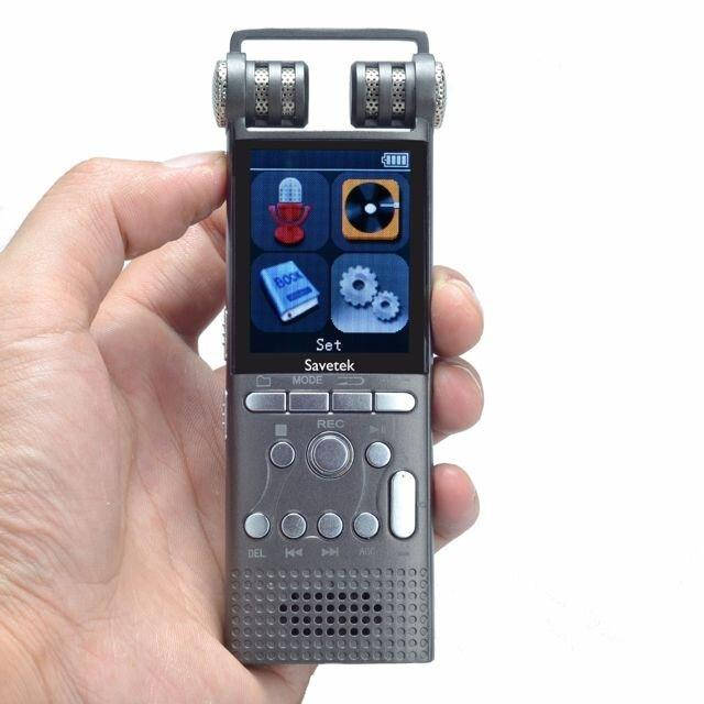 

Профессиональный цифровой диктофон Savetek GS-R06, стерео, 8 Гб + поддержка SD карт