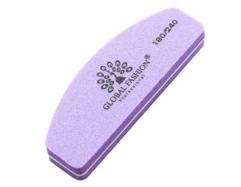 

Баф-полукруг для полировки ногтей Global Fashion 180/240, цвет фиолетовый