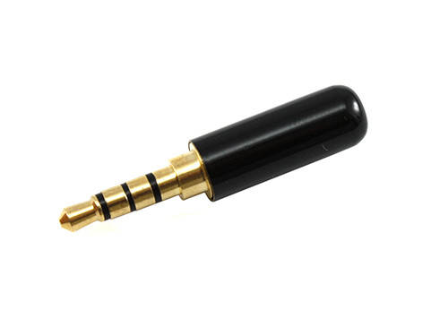 

Штекер 3.5мм TRRS mini-jack джек стерео 4pin металлический корпус