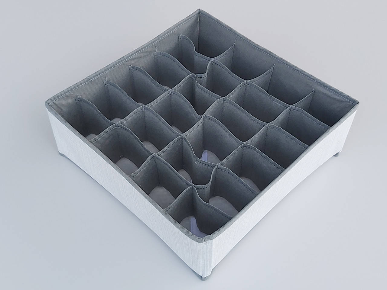 

Органайзер SG24 для хранения мелких предметов одежды серого цвета, размер 32*32*12 см, на 24 отделений., Серый