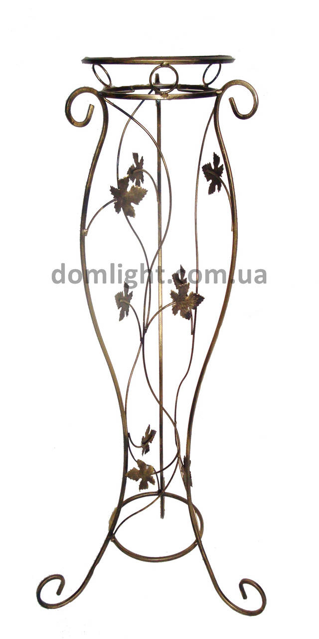 

Подставка для цветов и вазонов напольная металлическая кованая на один вазон Ц007