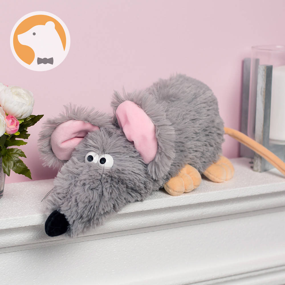 

Мягкая игрушка Крыска Рататуй серая, Серый