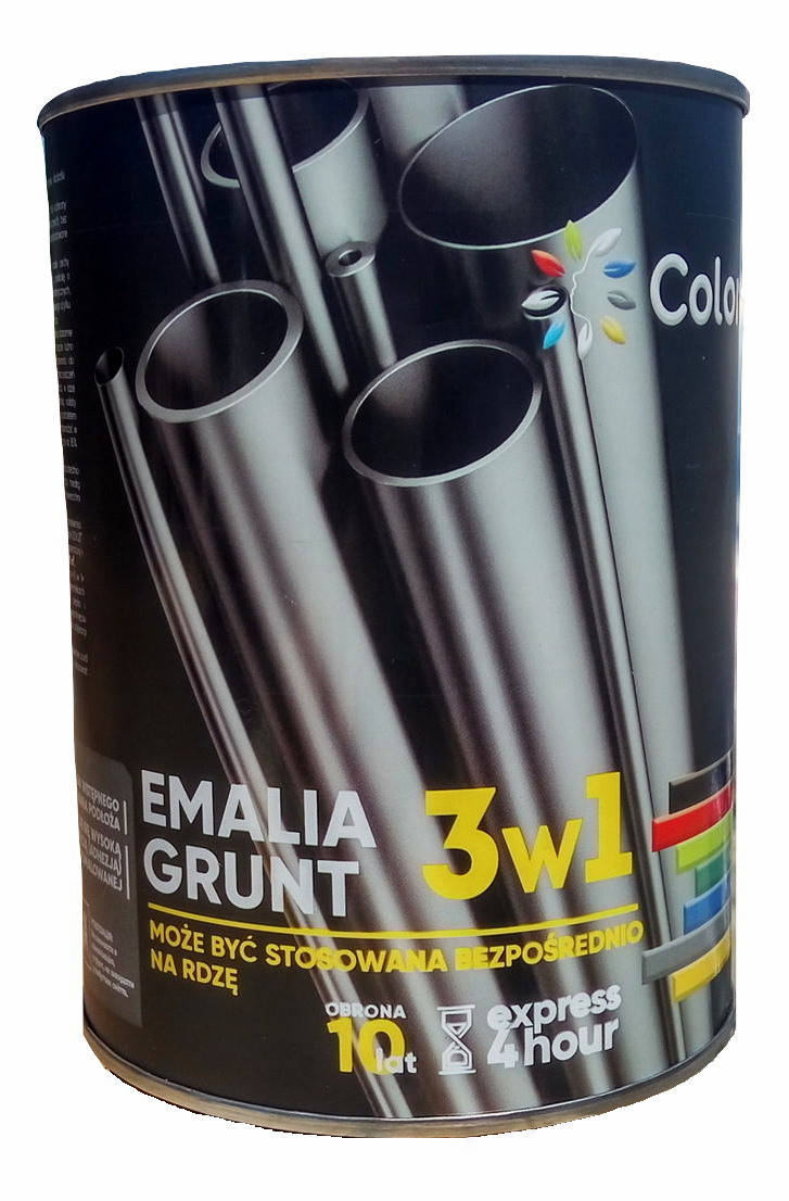 

Грунт эмаль по ржавчине 3 в 1 "Colorina" 0,75 кг. (серая RAL 7045), Серый