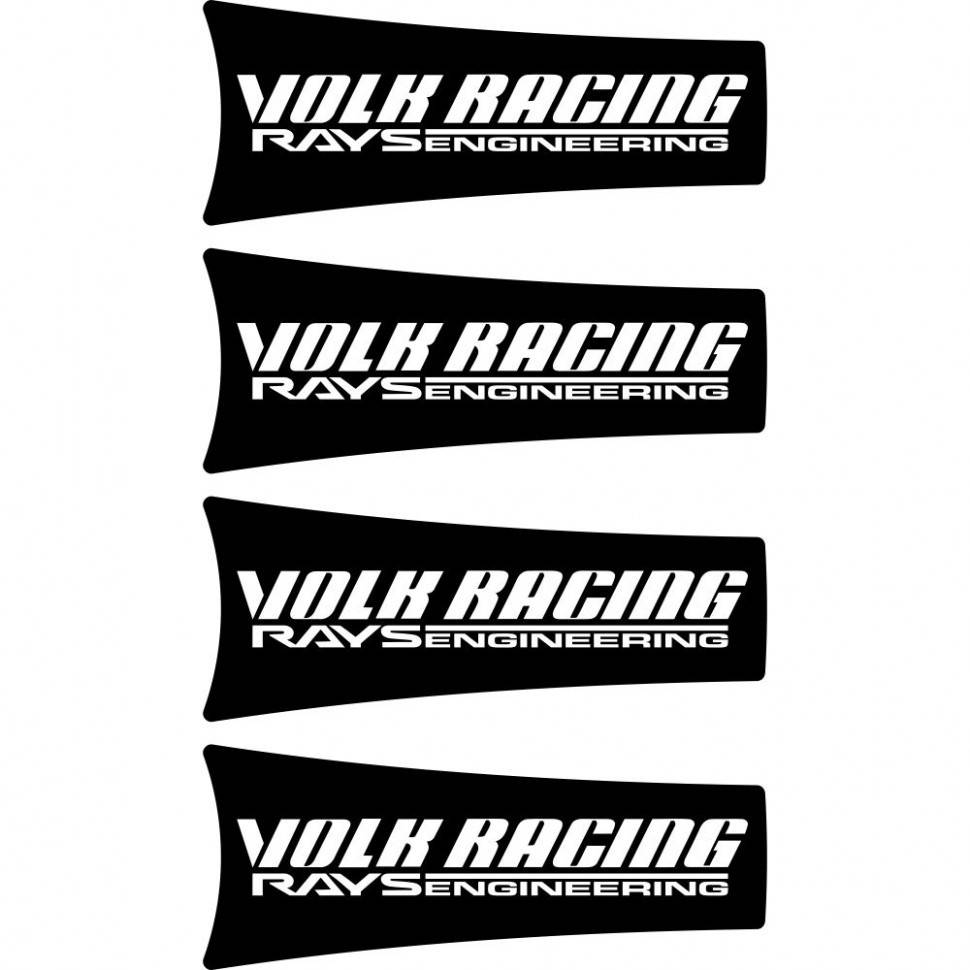

Набор виниловых наклеек на автомобильные диски - Volk racing Rays engineering 4 шт.