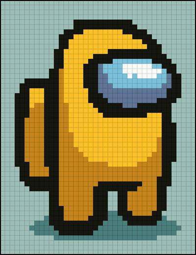 

АМД-121. Алмазная мозаика Аmong us. 10х15см