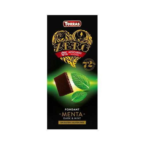 

Шоколад черный без сахара и глютена Torras ZERO with mint с мятой 100 г