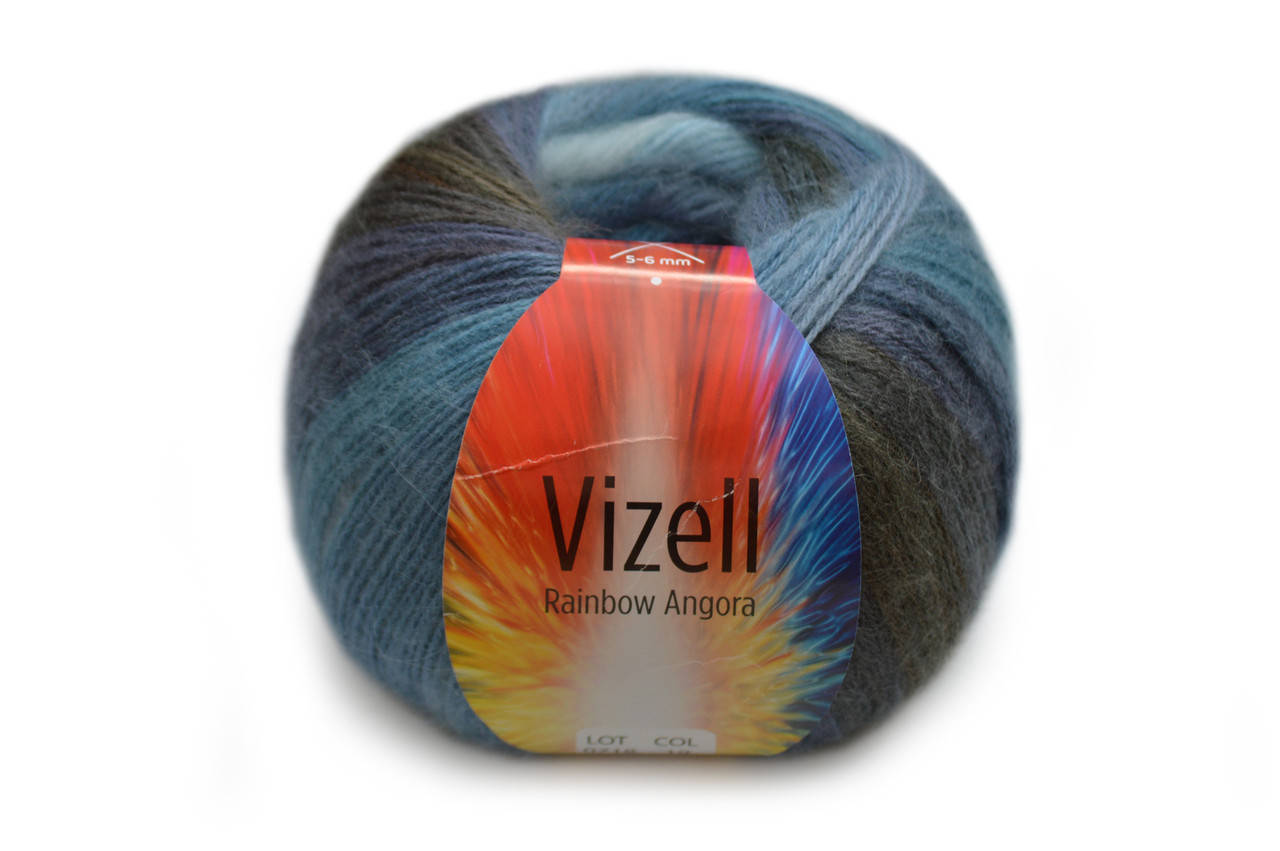 

Vizell Rainbow Angora, №19, Секционное крашение