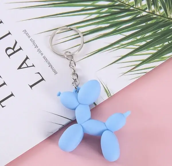 

Брелок "Собачка из шдм" голубой