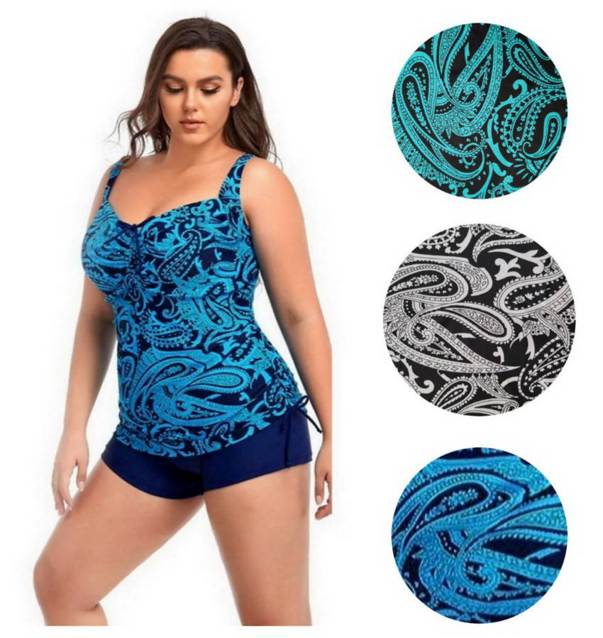 

Купальник женский большие размеры танкини Inga в расцветках, Разные цвета