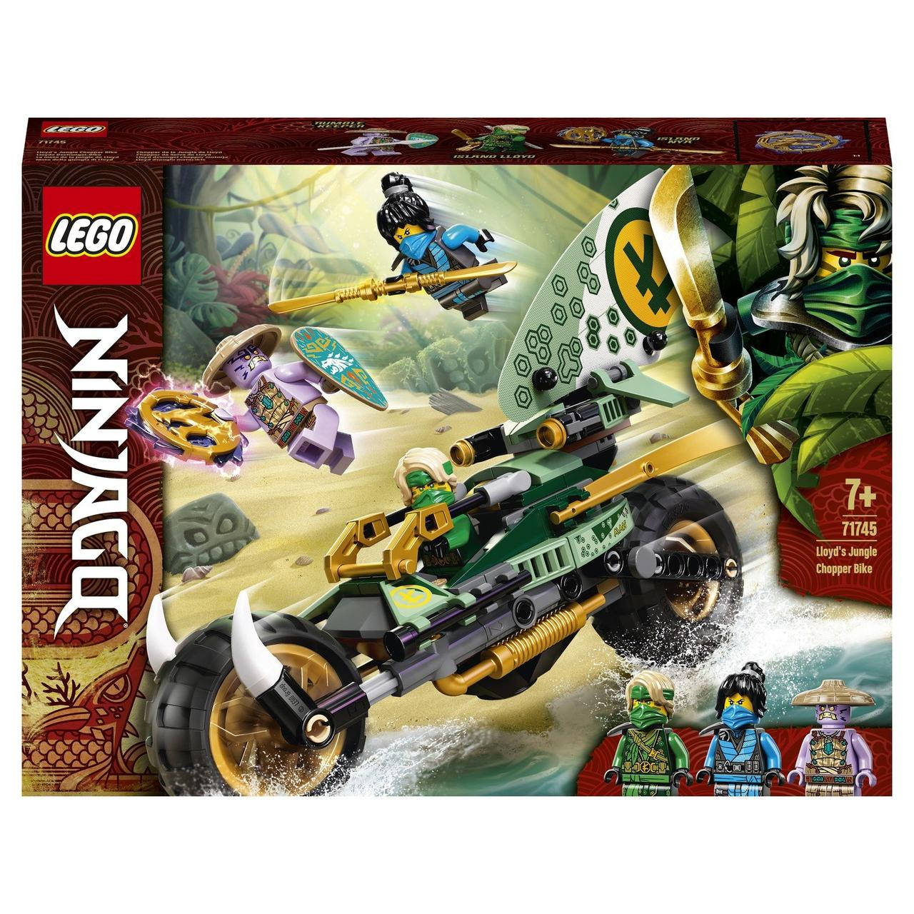 

Конструктор LEGO Ninjago 71745 Мотоцикл Ллойда для джунглей 183 детали, Разные цвета