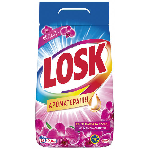 

Стиральный порошок Losk Автомат Ароматерапия аромат малазийской цветка 2.4 кг
