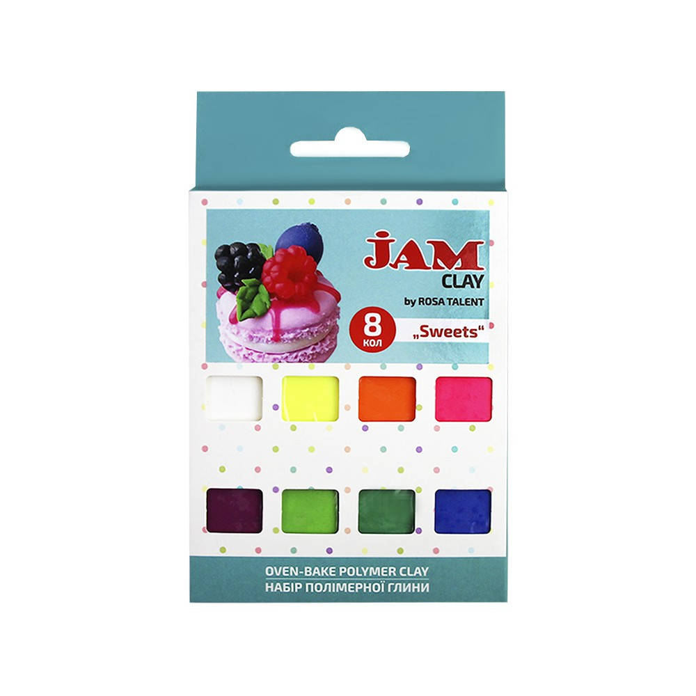 

Набір пластики “Sweets“, 8х20г, Jam Clay