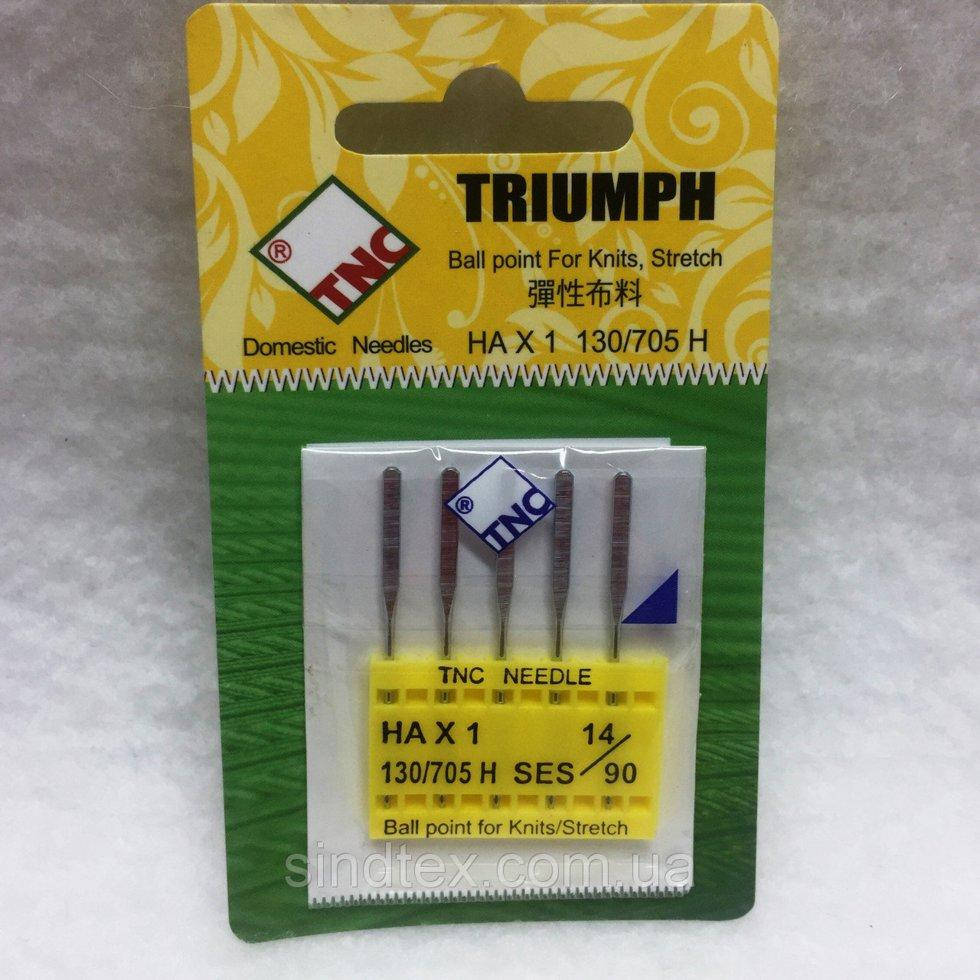 

Иглы для бытовых швейных машин Triumph New 130/705H Стрейч 90 (уп.5шт) (ВЕЛЛ-028)