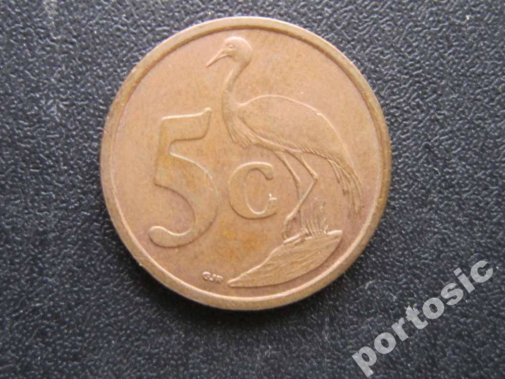 

5 центов ЮАР 2006 фауна птица