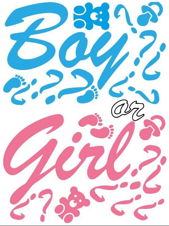 

Надпись на гендерный шар "GIRL OR BOY " Голубой / Розовый А3