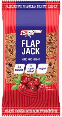 

Протеиновый овсяный флэпджек ProteinRex "Клюквенный" (60 грамм)
