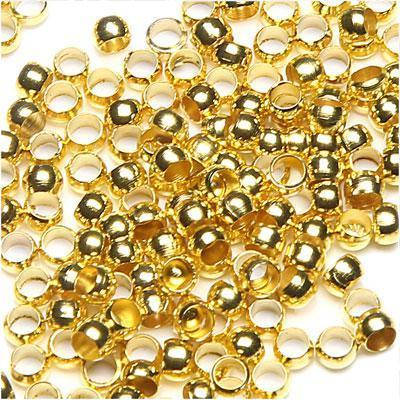 

Бусины зажимные, стопперы, кримпы D-2мм (упаковка 5 грамм), золото