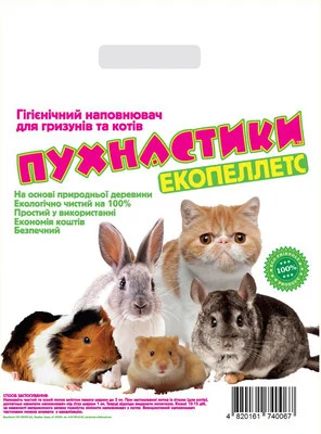 

Наполнитель древесный "Пушистики" без аромата 5+1 кг для животных