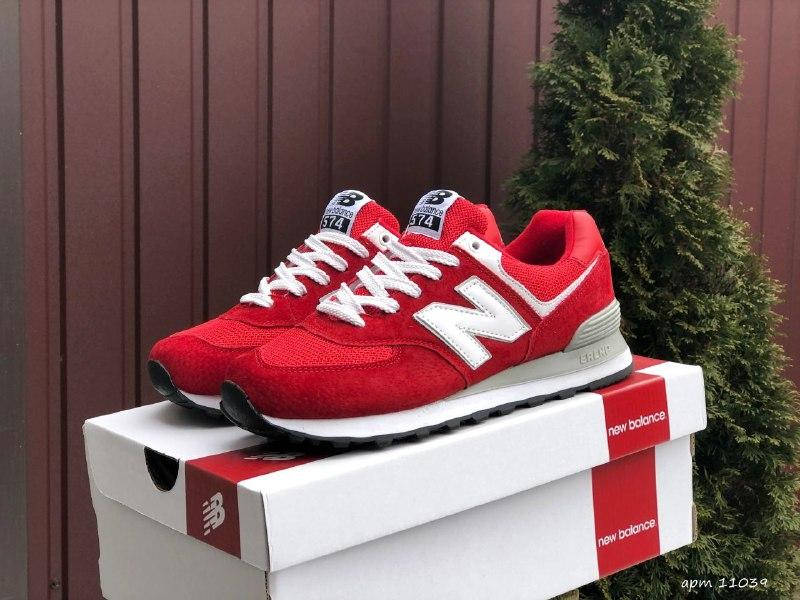 

Яркие женские кроссовки New Balance 574, красные кроссовки для девушек, красивые женские модные кроссовки, Красный