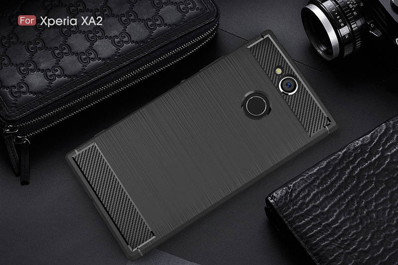 

TPU чехол накладка Urban для Sony Xperia XA2(4 цвета) черный